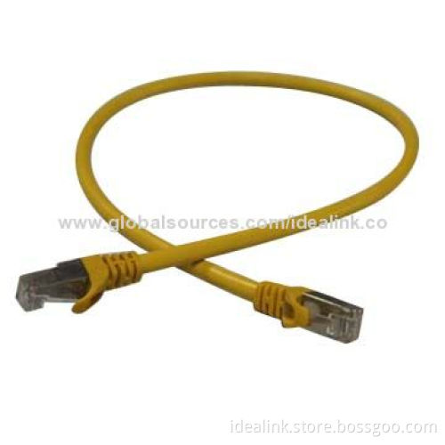 Cat6 FTP Patch Cord with PVC Jacket and Shielded RJ45 Plug Network Cable